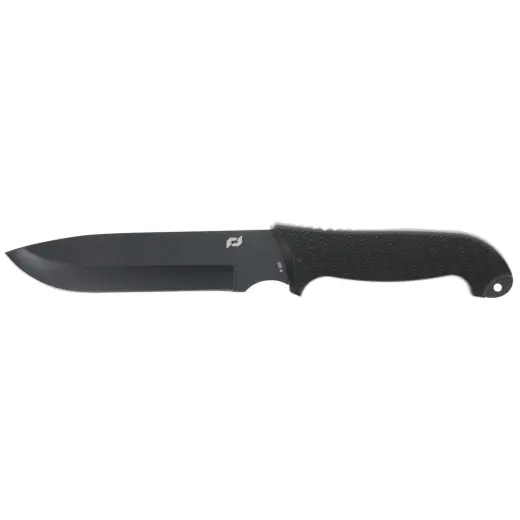Nůž Schrade Bedrock Fixed Blade Robustní nůž Schrade s pevnou čepelí Drop Point z kvalitní nerezové oceli AUS-8. Odolná, protiskluzová, pogumovaná rukojeť s otvorem pro zavěšení. Včetně pouzdra s brouskem a křesadlem.